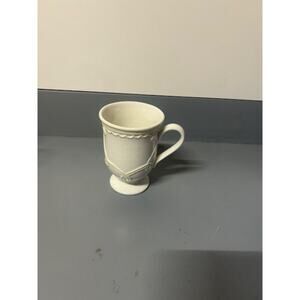 NEW Lenox Linen Closet Linen Weave Ivory Mug. KK425